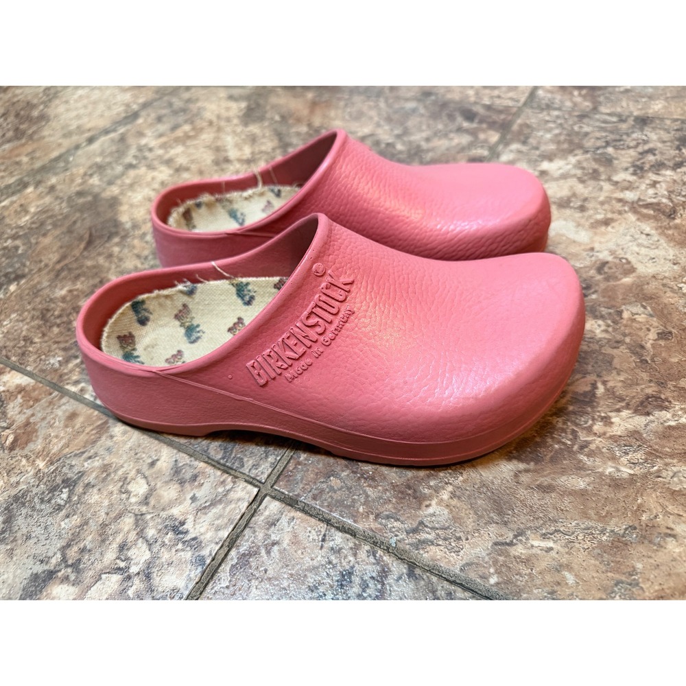 Birkenstock Profi Birki Pink Clogs Professional Slip Resistant Shoes Womens 39